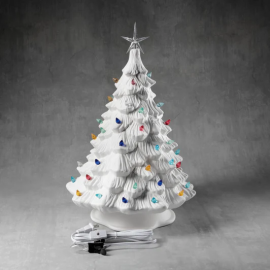 Christmas Tree With Cross Ceramic Bisque Ready To Paint