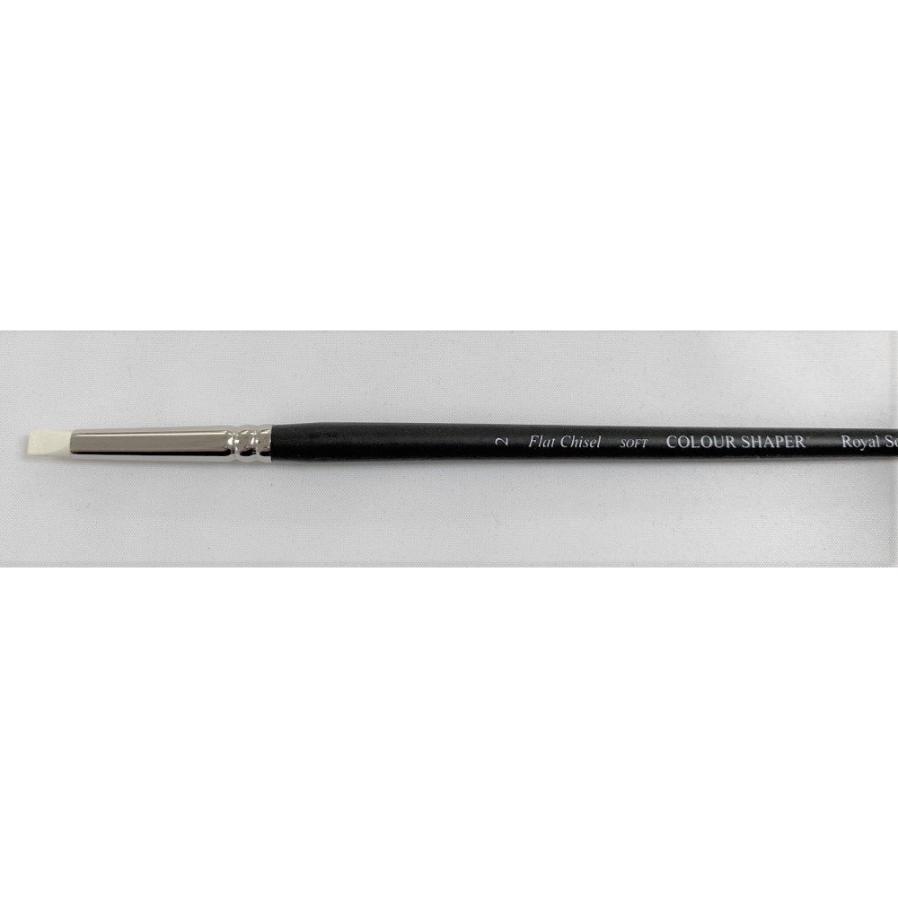 Colour Shaper Cup Chisel Brush - Size 6 Soft Ivory Silicone Tip Art Tool