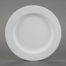 Ceramic Bisque  Rimmed Dinner Plate Ceramic Bisque  Rimmed Dinner Plate