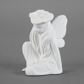 Ceramic Bisque Sitting Fairy - Case of 6 Ceramic Bisque Sitting Fairy - Case of 6