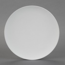 Ceramic Bisque Coupe Charger Ceramic Bisque Coupe Charger
