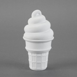 Ceramic Bisque Ice Cream Cone Box Ceramic Bisque Ice Cream Cone Box