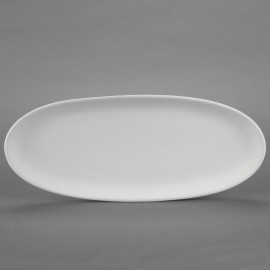 Ceramic Bisque Oval French Bread Plate Ceramic Bisque Oval French Bread Plate