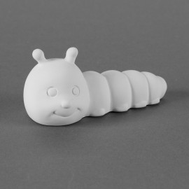 Ceramic Bisque Tiny Tot FUZZY THE CATERPILLAR Ceramic Bisque Tiny Tot FUZZY THE CATERPILLAR