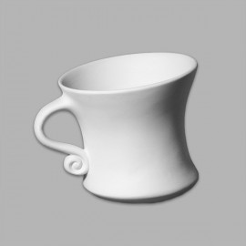 Ceramic Bisque Dancing Tea Cup Ceramic Bisque Dancing Tea Cup
