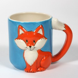 Ceramic Bisque Fox Mug Ceramic Bisque Fox Mug