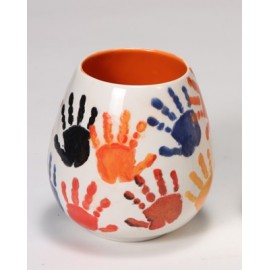 Ceramic Bisque Stemless Wine Tumbler - Case of 6 Ceramic Bisque Stemless Wine Tumbler - Case of 6