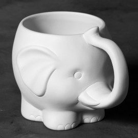 Ceramic Bisque Elephant Mug Ceramic Bisque Elephant Mug