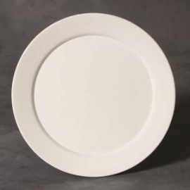 Modern Dinner Plate - Stoneware Bisque Modern Dinner Plate - Stoneware Bisque