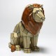 Ceramic Bisque Faceted Lion - Case of 2 Ceramic Bisque Faceted Lion - Case of 2