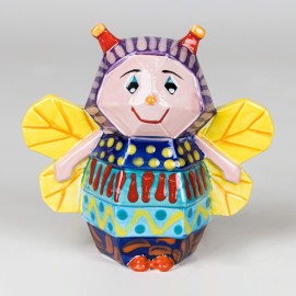Ceramic Bisque Bee Facetini Ceramic Bisque Bee Facetini
