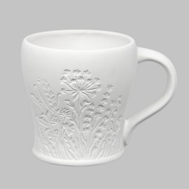 Ceramic Bisque Meadow Mug - Case of 6 Ceramic Bisque Meadow Mug - Case of 6