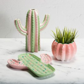 Ceramic Bisque Saguaro Cactus Vase Ceramic Bisque Saguaro Cactus Vase