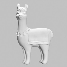 Ceramic Bisque Llama Plaque - Case of 6 Ceramic Bisque Llama Plaque - Case of 6