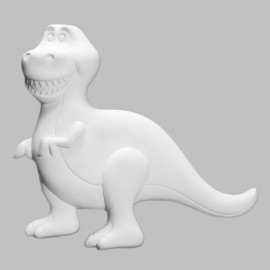 Ceramic Bisque T-Rex Plaque - Case of 6 - Special Ceramic Bisque T-Rex Plaque - Case of 6 - Special