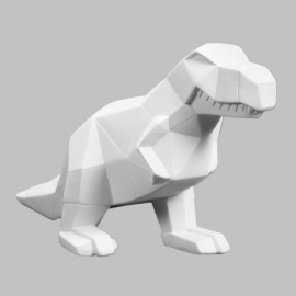 Ceramic Bisque Faceted T-Rex - Case of 4 Ceramic Bisque Faceted T-Rex - Case of 4