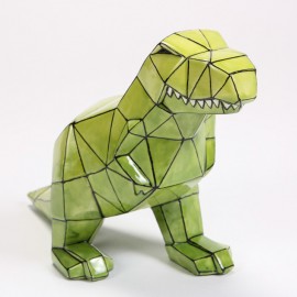 Ceramic Bisque Faceted T-Rex Ceramic Bisque Faceted T-Rex