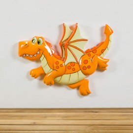 Ceramic Bisque Dragon Plaque Ceramic Bisque Dragon Plaque