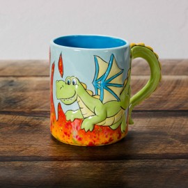 Ceramic Bisque Dragon Mug Ceramic Bisque Dragon Mug