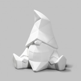 Ceramic Bisque Gnome Facet-ini - Case of 6 Ceramic Bisque Gnome Facet-ini - Case of 6