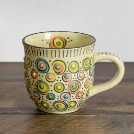 Ceramic Bisque Hobnail Mug Ceramic Bisque Hobnail Mug