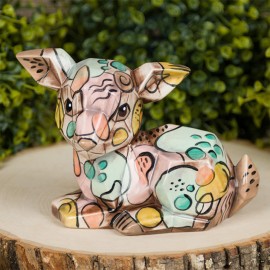Ceramic Bisque Fawn Facetini Ceramic Bisque Fawn Facetini