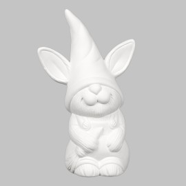 Ceramic Bisque Bunny Gnome Ceramic Bisque Bunny Gnome
