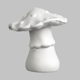 Ceramic Bisque Dotted Mushroom Ceramic Bisque Dotted Mushroom