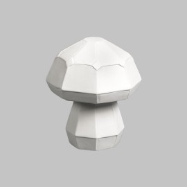 Ceramic Bisque Sm. Faceted Mushroom Ceramic Bisque Sm. Faceted Mushroom