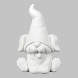 Ceramic Bisque Puppy Gnome Ceramic Bisque Puppy Gnome