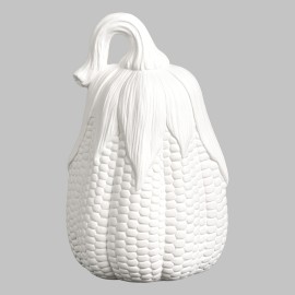 Ceramic Bisque Tall Corn Pumpkin - Case of 6 Ceramic Bisque Tall Corn Pumpkin - Case of 6