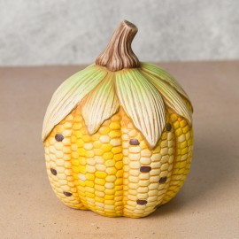 Ceramic Bisque Short Corn Pumpkin - Case of 6 Ceramic Bisque Short Corn Pumpkin - Case of 6