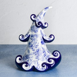 Ceramic Bisque Small Jolly Christmas Tree - Case of 6 Ceramic Bisque Small Jolly Christmas Tree - Case of 6