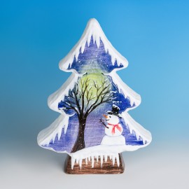 Ceramic Bisque Small Tree Silhouette - Case of 6 Ceramic Bisque Small Tree Silhouette - Case of 6