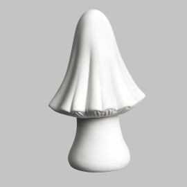 Ceramic Bisque Large Pointed Mushroom Ceramic Bisque Large Pointed Mushroom