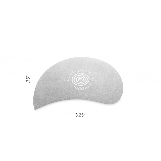 Metal Rib Scraper Mud Tools Stainless Paisley Scrapper Smooth Edged Rib