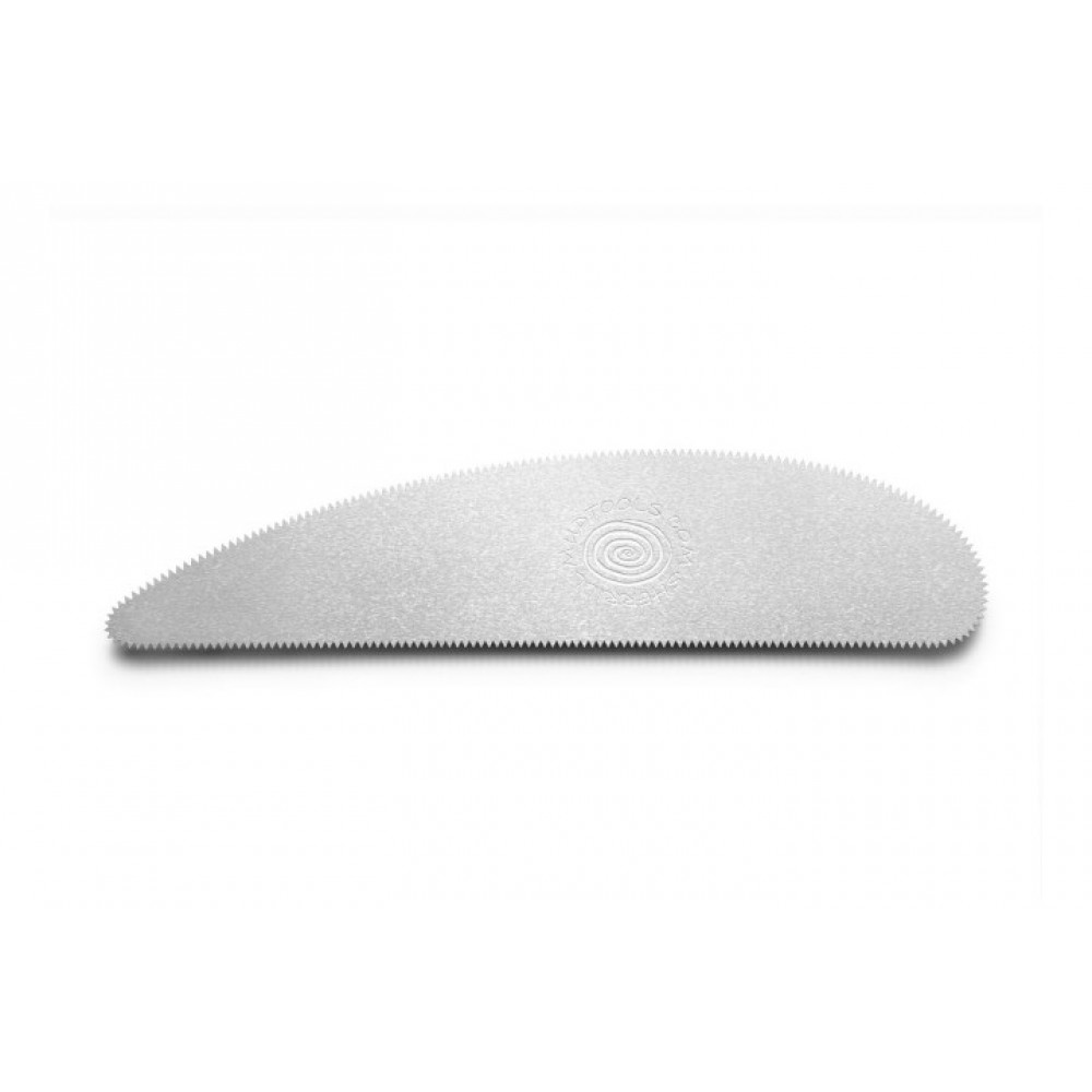 Metal Rib Scraper Mud Tools Stainless Long Scrapper 18 Teeth Rib