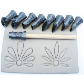 Flower Puzzle Stamp Set #2 Outline by Spectrum Flower Puzzle Stamp Set #2 Outline by Spectrum